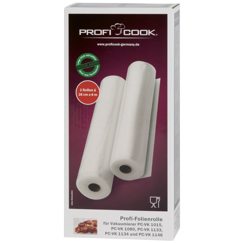 PROFI COOK Rouleaux de film sous vide, 280 mm × 6 m, 2 pièces